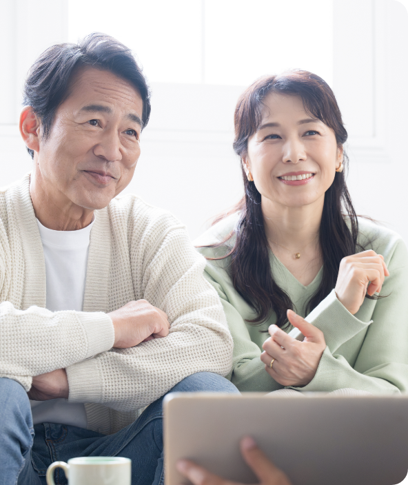 土地探しの相談をしている様子